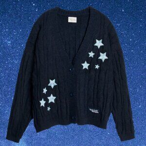 Taylor Swift Black Cardigan with White Stars